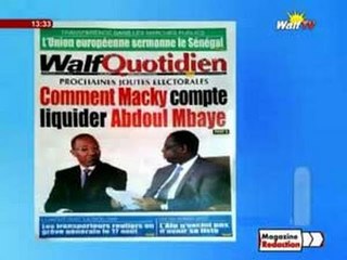 REVUE DE LA PRESSE WALFTV du 03 août 2016