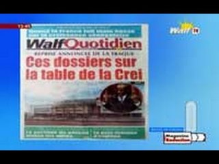 REVUE DE LA PRESSE  Walftv  du 09 Août 2016