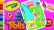 Crayola coloring book page Trolls stickers Smidge colored pencils ❤ COLORING WITH KOKI DISNEY TOYS