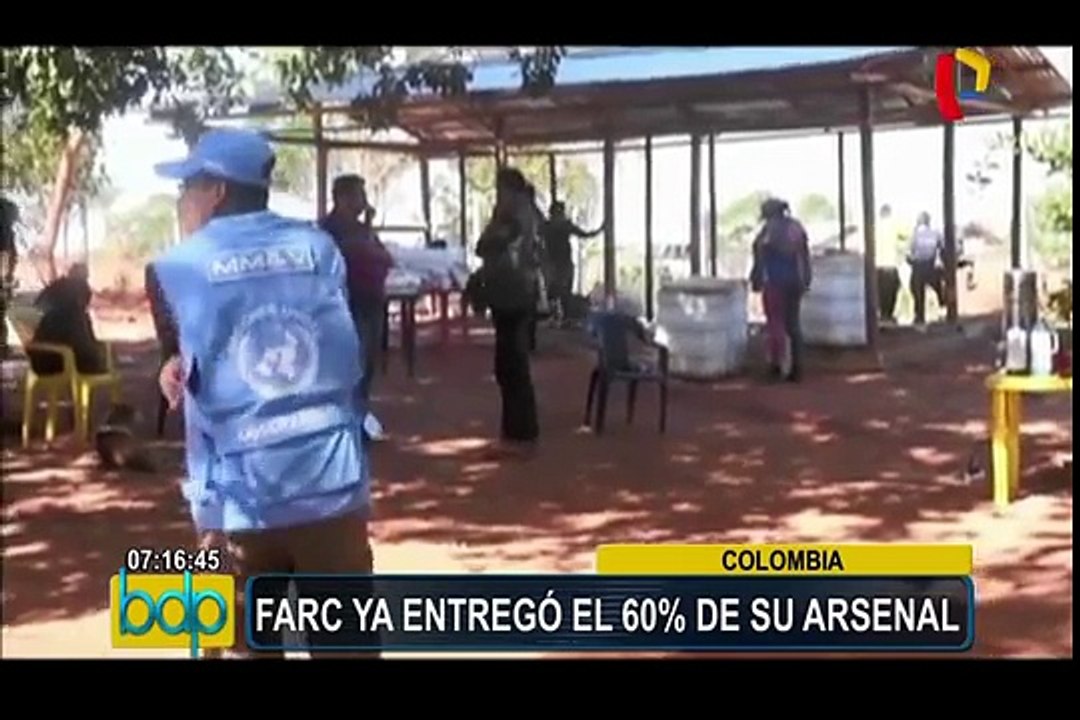 Colombia: las FARC entregó el 60% de su armamento a la ONU