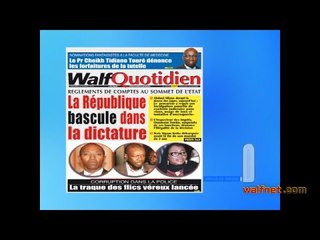 Revue de la presse du 27 juillet 2016 avec Ousmane Sene
