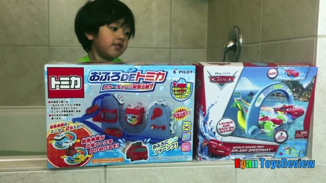 Color Changers Tomica Fire Truck Police Car Disney Cars Splash Speedway Lightning McQueen Bath Toys