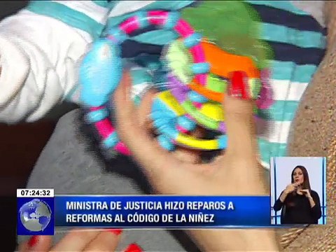 Ministra de Justicia hizo reparos a reformas al Código de la Niñez