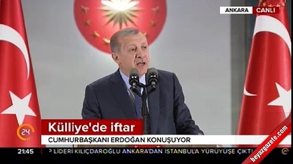 Cumhurbaşkanı Erdoğan Beştepe'de iftar programında konuştu