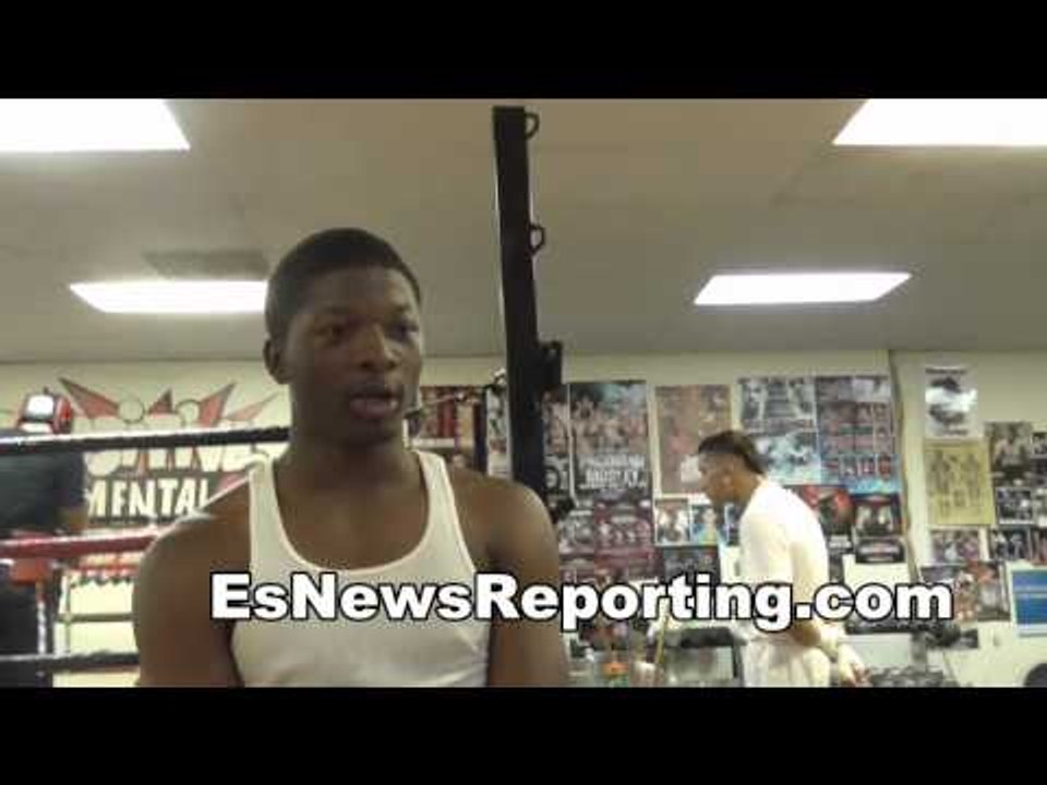 repping robert easter jr 11-0 9 kos of band camp in LA  EsNews boxing
