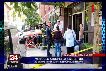 EEUU: vehículo atropella al menos a 10 personas en calle de Manhattan