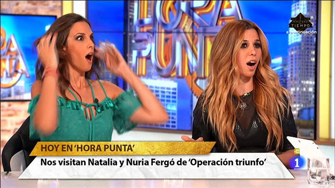 Nuria Fergó en el programa "Hora Punta" TVE 1