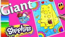 Crayola Giant Coloring book page Chee Zee Shopkins washable markers colored pencils KOKI DISNEY TOYS