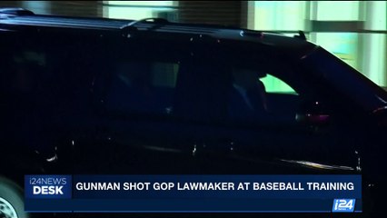 i24NEWS DESK | Gunman shot lawmaker at baseball training | Thursday, June 15th 2017