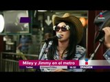 Miley Cyrus y Jimmy Fallon sorprenden en el metro | Imagen Noticias con Yuriria Sierra