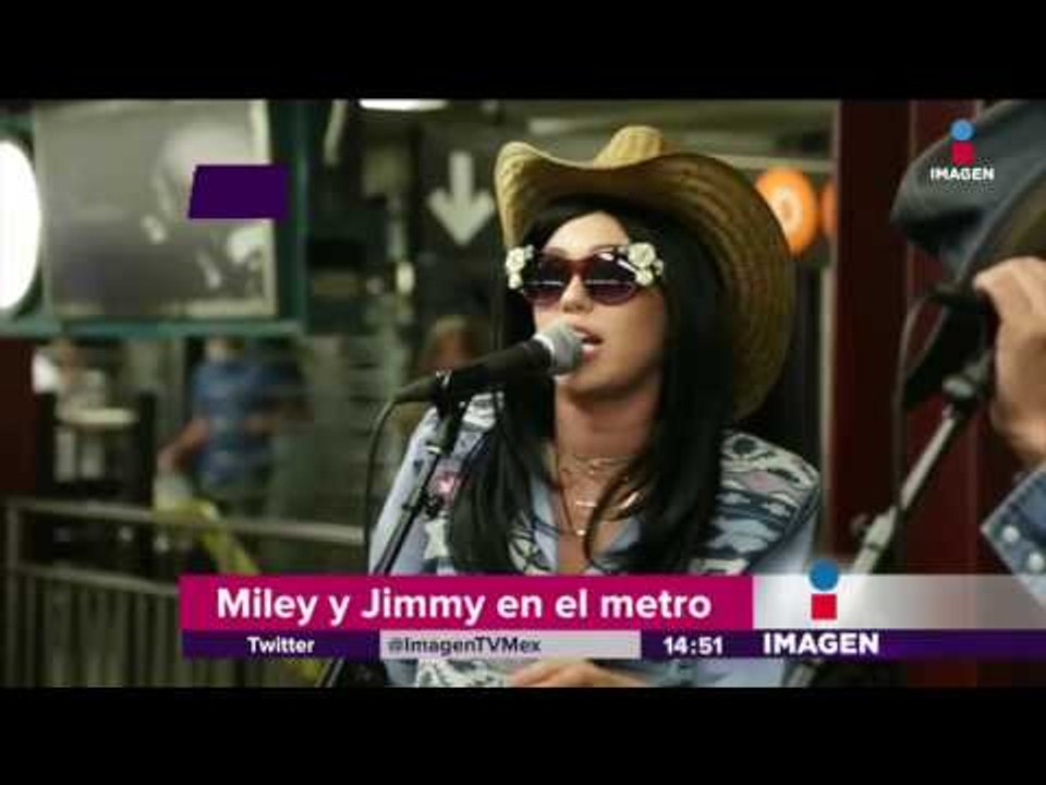 Miley Cyrus y Jimmy Fallon sorprenden en el metro | Imagen Noticias con Yuriria Sierra
