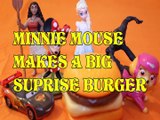 Toy MINNIE MOUSE MAKES A BIG SUPRISE BURGER    MCQUEEN MOANA ELSA SPIDERMAN SKYE PAW PATROL