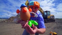 Potato Heads with Blippi on the Far Toddlers _ Blippi Toys