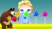 Bad Baby Crying and Learn Colors with Frozen Anna Young and Lollipop Candy Finger Family Rhymes