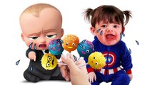 Bad baby with tantrum and crying for lollipops Little Babies learn colors with finger song video
