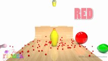 Learn Colors with Bowling Balls for Children, Toddlers Learn Colours for Kids With Bowling Balls