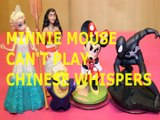 Toy MINNIE MOUSE CAN'T PLAY CHINESE WHISPERS + ELSA MINION MOANA SPIDERMAN DISNEY VIDEOS KIDS