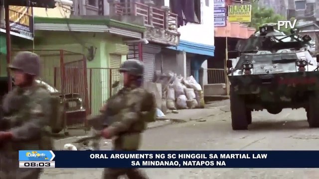Oral arguments ng SC hinggil sa Martial Law sa Mindano, natapos na