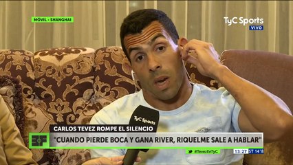 Tevez: "Riquelme fue ídolo adentro de la cancha, afuera deja mucho que desear"