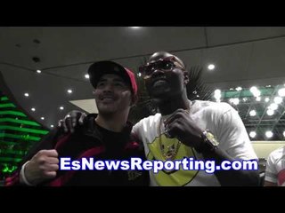 kid chocolate and brandon rios and rappers in las vegas - EsNews