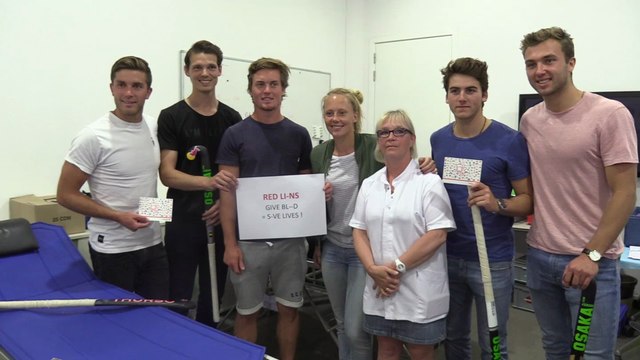 Les Red Lions soutiennent le don de sang organisé par la Croix Rouge