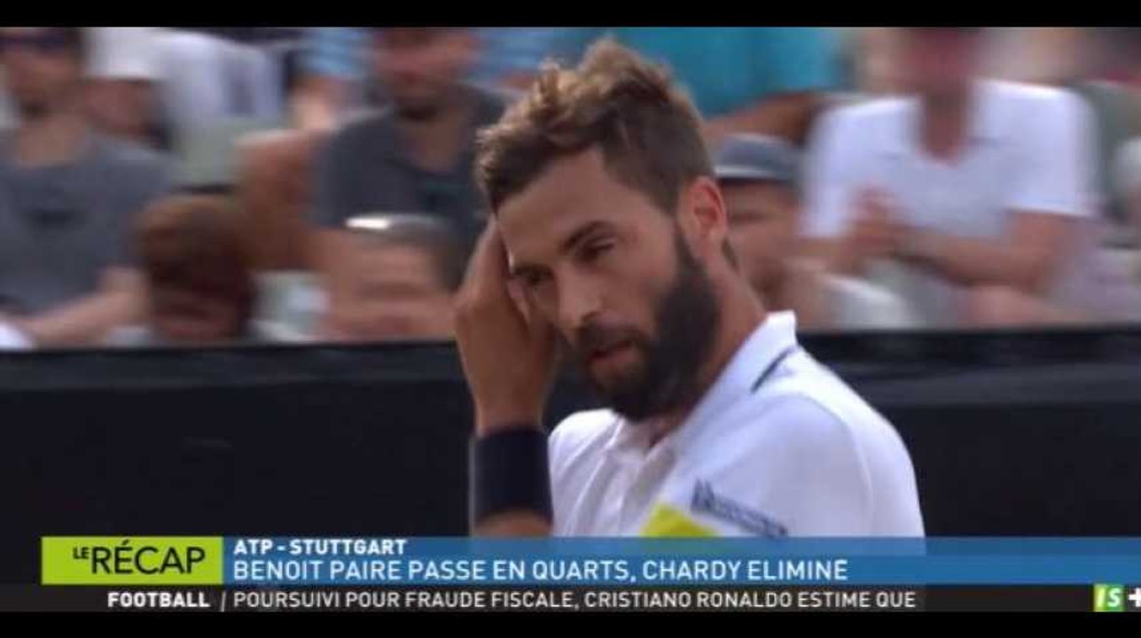 Zap Sport 16 juin : Benoît Paire se qualifie pour les quarts de finale au tournoi de Stuttgart (vidéo)