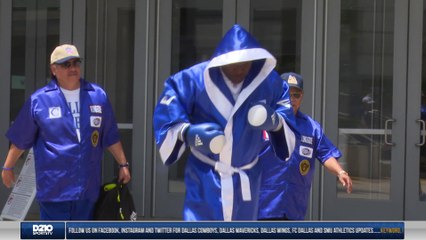 World Champion, Pablo Cesar Cano Spars With Former Dallas Cowboys George Teague