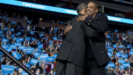 Скачать видео: Obama salutes Jay Z on his Songwriters Hall of Fame award