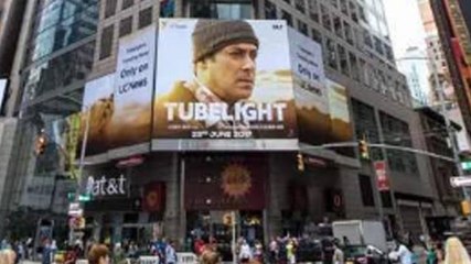 Salman Khan's Tubelight Poster Hoardings Installed At Time Square In New York
