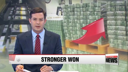 Won-to-dollar exchange rate drops 6.9% from end of 2016