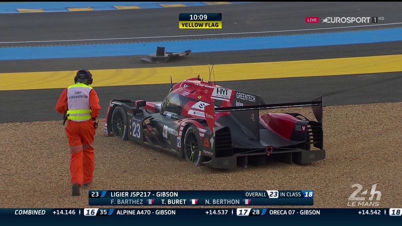 24 Hours Mans 2017 Q2 Buret crashes
