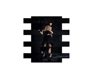 Black Sexy Sleeveless Rose Flocking Dovetail Women Dress