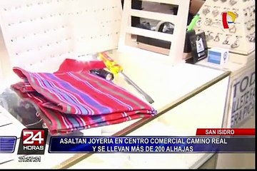 San Isidro: asaltan joyería y se llevan más de 200 alhajas