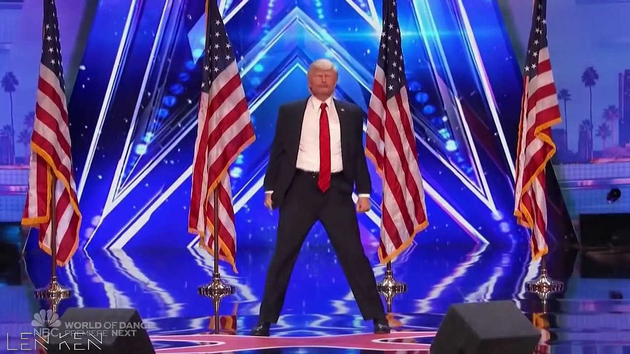 LOL! Donald Trump leave The White House come America's Got Talent 2017