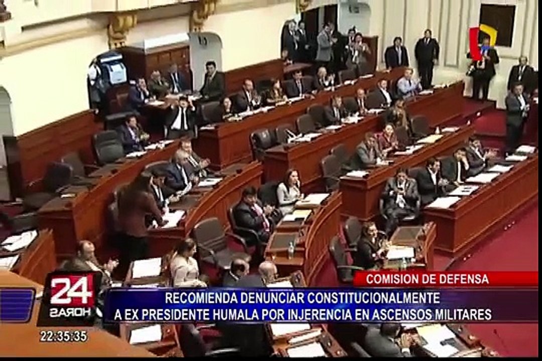 Congreso aprueba acusación constitucional contra Ollanta Humala por ascensos militares