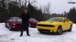 2017 Dodge Challenger GT AWD vs Ford Mustang vs Chevy Camaro Mashup Misadventure Revie