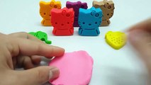 Learn Colors Play Doh Hello Kitty Molds Fun & Creative for Kids ❤ Play Doh