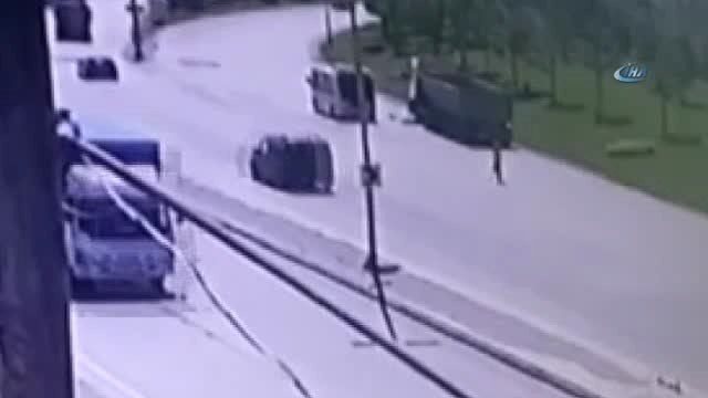 Hafriyat Kamyonunun Genç Kıza Çarpma Anı Kamerada