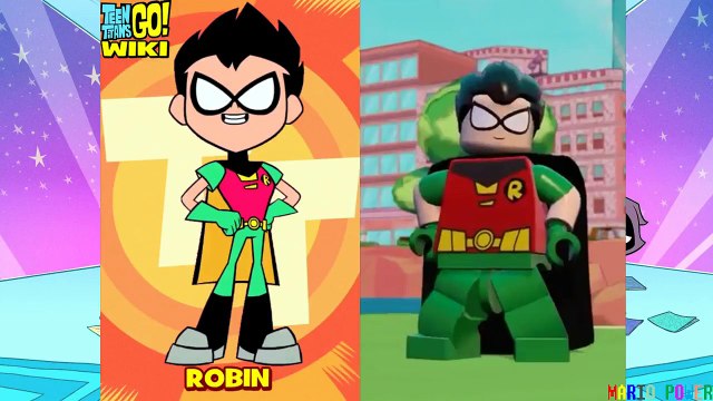 Lego Dimensions Teen Titans Characters SIDE BY SIDE (Real VS Lego)