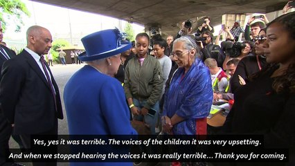 Queen is told how Grenfell witnesses heard children's voices