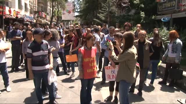 Gülmen ve Özakça Eylemine Polis Müdahalesi