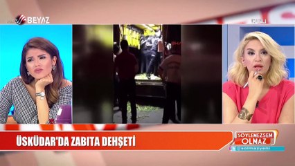 Üsküdar'da zabıtanın seyyar satıcıya müdahalesi tepki çekti