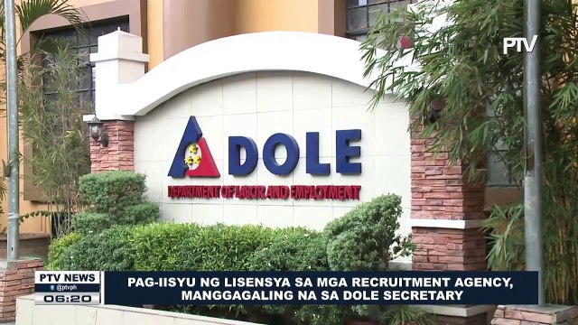 Pag-iisyu ng lisensya sa mga recruitment agency, manggagaling na sa DOLE secretary