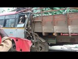 Hunsur: 5 Dead In KSRTC Bus-Lorry Accident Near Madhugiri Koppalu
