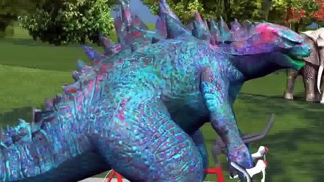 Godzilla Vs Dinosaurs Fighting Dinosaur Lion Animal Cartoons For Children Dinosaurs For Ki