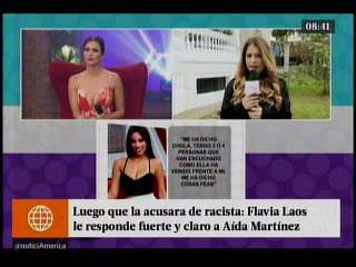Luego que la acusara de racista - Flavia Laos le responde fuerte y claro a Aida Martinez