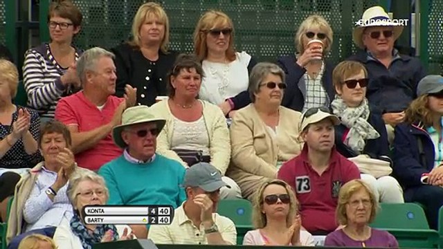 WTA Nottingham: Johanna Konta - Ashleigh Barty (Özet)
