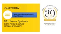 City of Ottawa Waste Pumping Stations - Diesel Generators in Canada with GAL Power