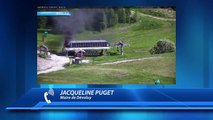 Hautes-Alpes : une gare de départ d'un télésiège en flammes dans le Dévoluy
