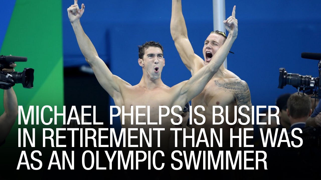 Michael Phelps Is Busier In Retirement Than He Was As An Olympic Swimmer